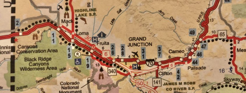 map of Grand Junction area