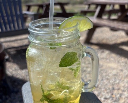 Clarks Distillery outdoor seating