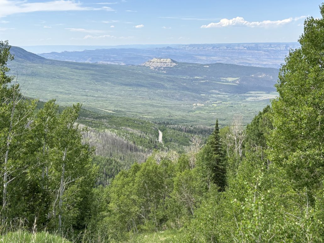 Grand Mesa Overlook near the Grand Mesa Visitor Center