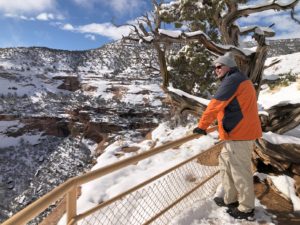 Paul Aspelin overlooking a monument canyon