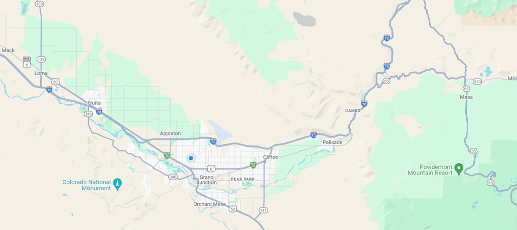 Orchard Properties in Palisade CO MAP