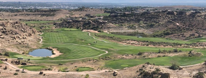 Redlands Mesa Golf Course as viewed from Redlands 360