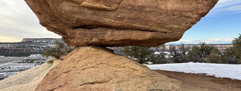 Miracle Rock balancing in Glade Park