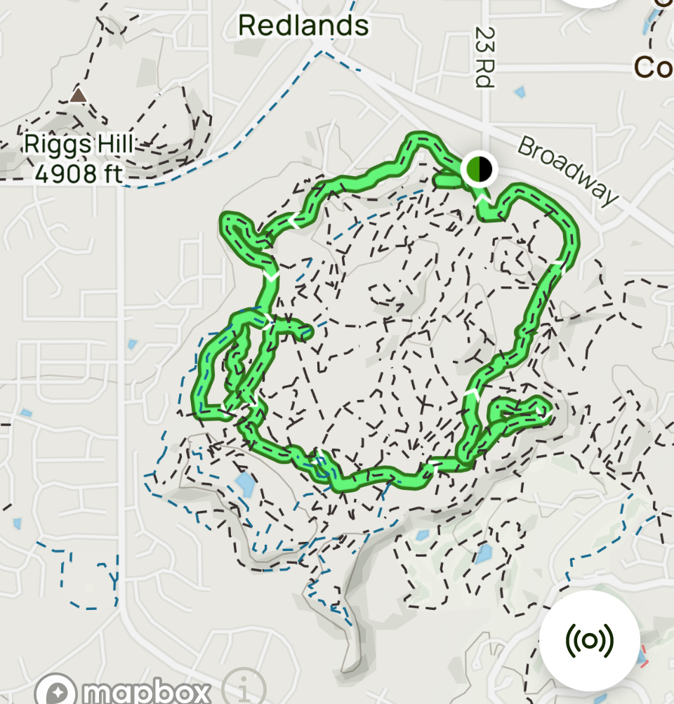 Water Towers Mountain Bike Loop Map from All Trails