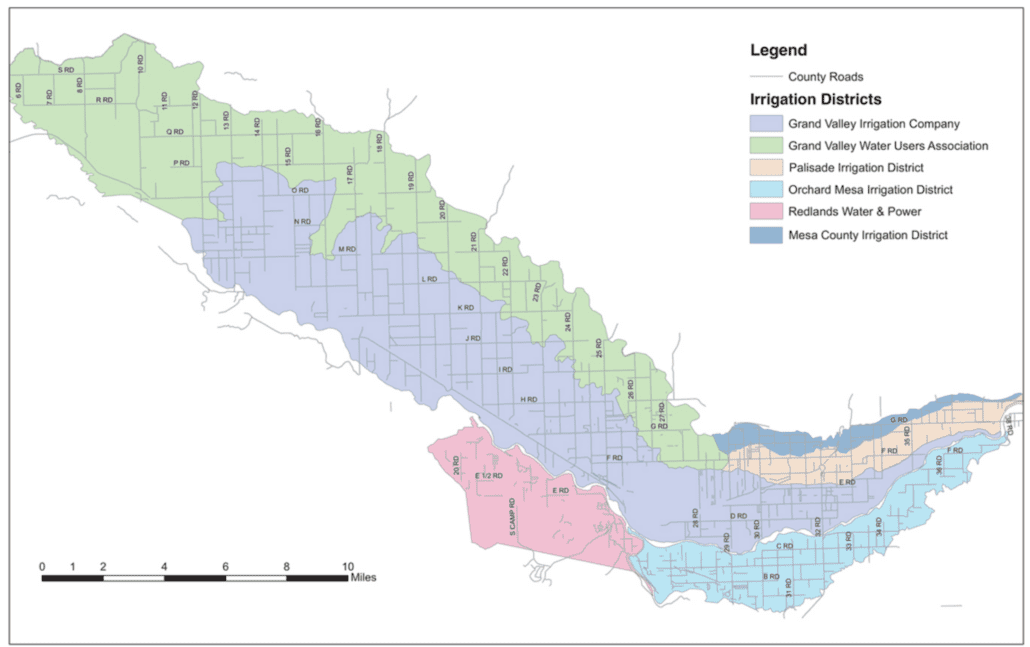 Irrigation District map