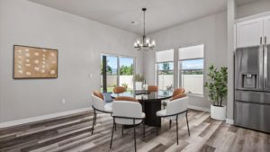 Best Grand Junction Listing Agents use professional home staging like this uncluttered simple dining room