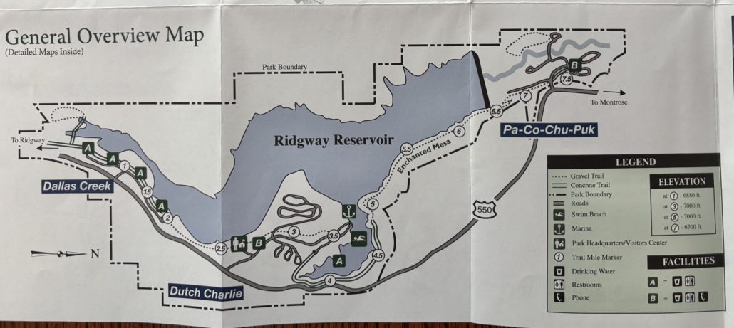 Ridgway State Park Map