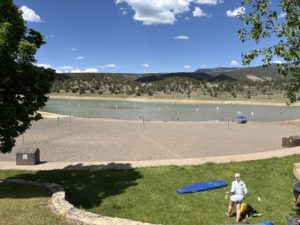 Ridgway State Park Swimming Beach near Marina