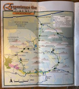 West Elk Loop Scenic and Historic Byway Map