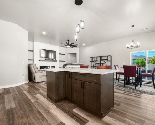 Kitchen into Dining Room