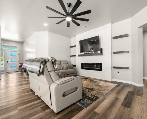 Living Room with Fireplace
