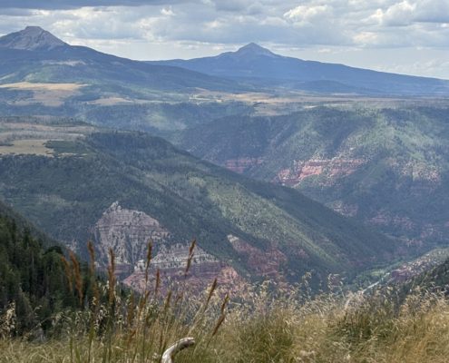 Last Dollar Pass view of San Juan Mountains