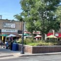 Main Street Bagel Shop showing outdoor dining in downtown Grand Junction