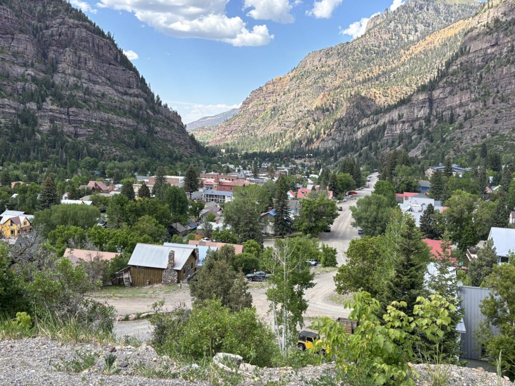 Day trip to Ouray CO view from Perimeter Trail