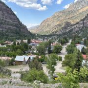 Ouray CO town photo Day trip to Ouray CO view from Perimeter Trail