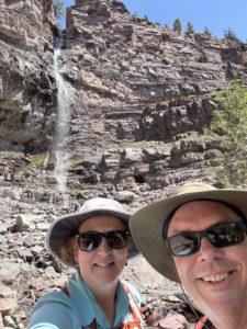 Ouray Cascade Falls Michelle and Paul Aspelin