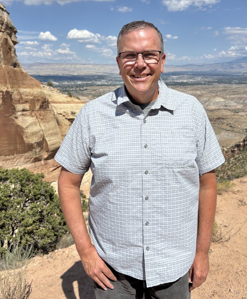 Paul Aspelin standing on a trail in the Colorado National Monument