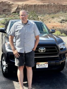 Your Grand Junction Relocation Guide is Paul Aspelin. Here he is standing in front of his Toyota Tacoma