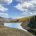 Fall Leaves in Crested Butte with mountain in the back and small lake in the foreground
