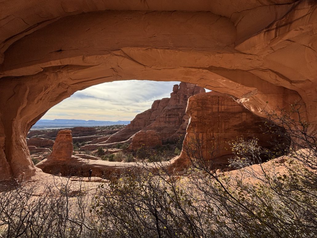 Back door into Arches National Park to Tower Arch pictured here