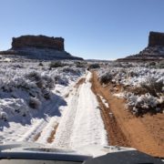 Moab ATV riding Riding an ATV near Moab, Utah during winter