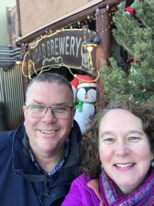 Michelle and Paul Aspelin at the Moab Brewery