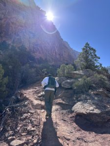 Paul hiking Wedding Canyon
