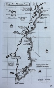 Red Mountain Mining Area Trail 12 map
