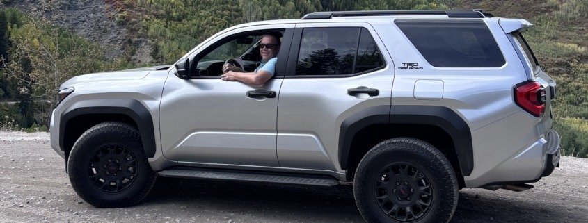 Grand Junction adventure vehicle - Paul in our new Toyota 4Runner in Marble, CO