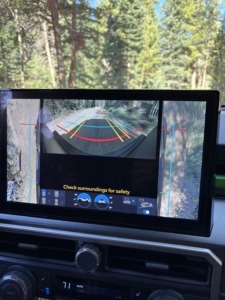 Toyota 4Runner camera screen for our adventure vehicle