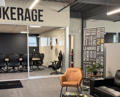 Realty One Group Western Slop office interior showing conference room and lobby
