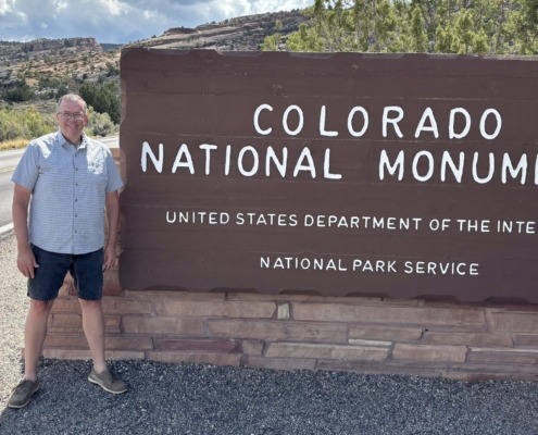 Colorado National Monument East Entrance Sign