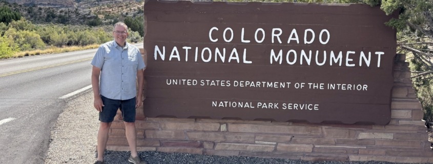 Colorado National Monument East Entrance Sign