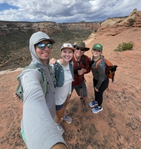Hiking Liberty Cap with friends