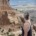 Megan Jirele overlooking Grand Junction from the top of Serpents Trail in the Colorado National Monument