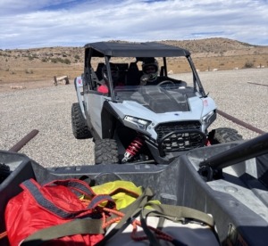 Polaris RZR side by side off road vehicle