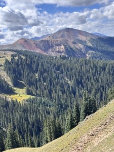 Red Mountains along trail in the San Juan Mountains